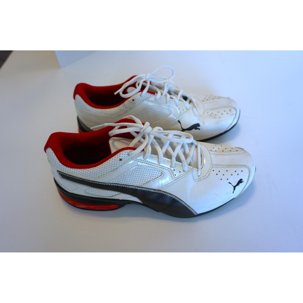 Puma Tazon 6 Fracture FM Mens White Black Red Training Shoes 189873 02 Size 11